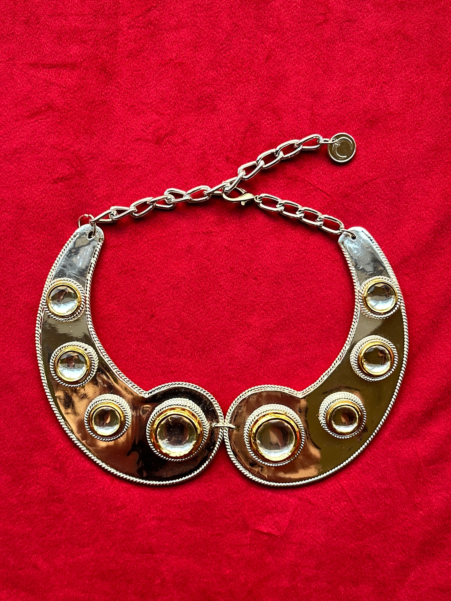 Polki Curl Collar Necklace