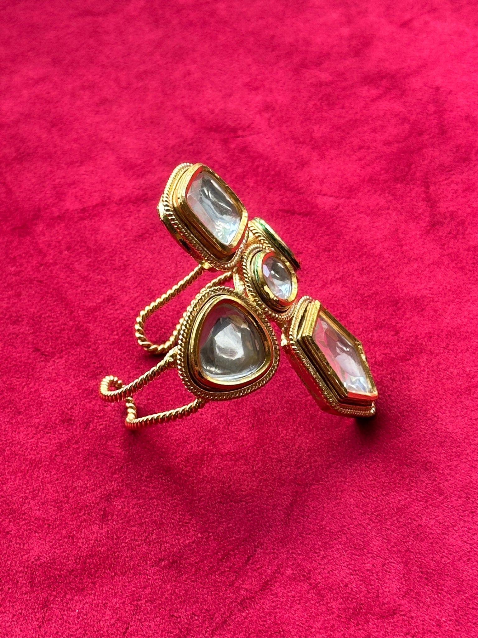 Polki Vatican Handcuff Gold
