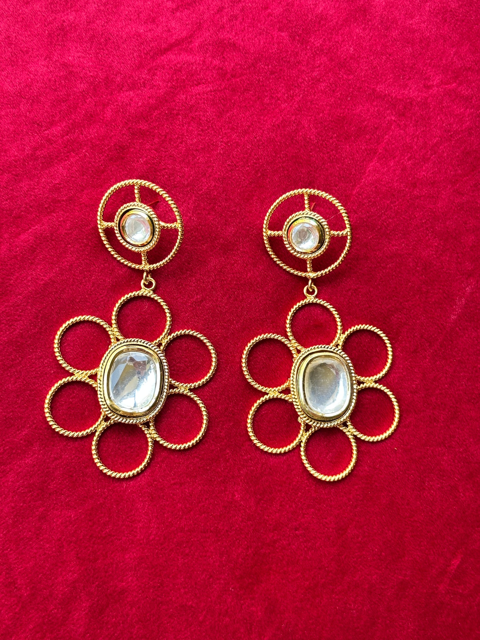 Polki Poppy Earrings
