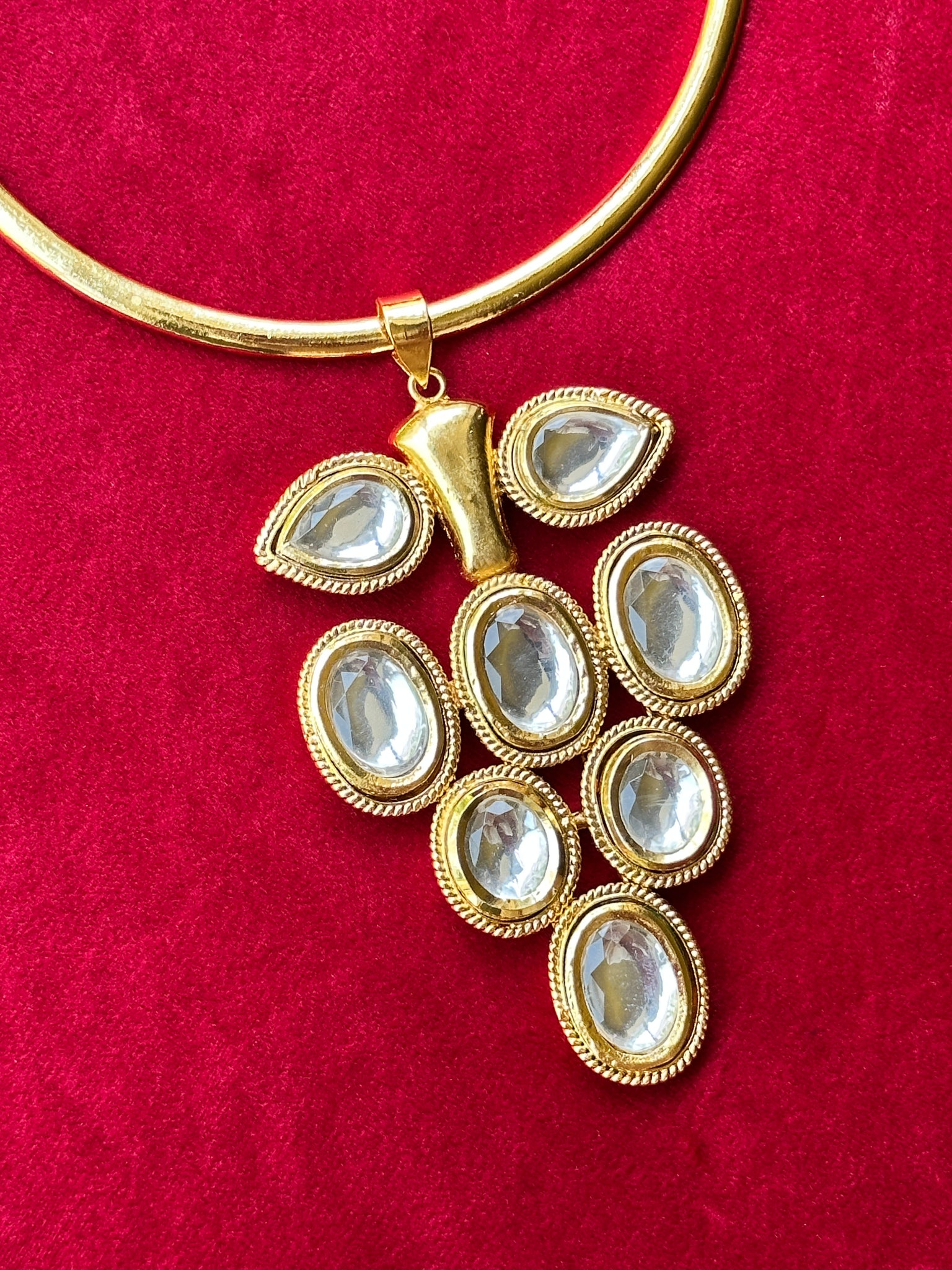 Polki Grape Necklace