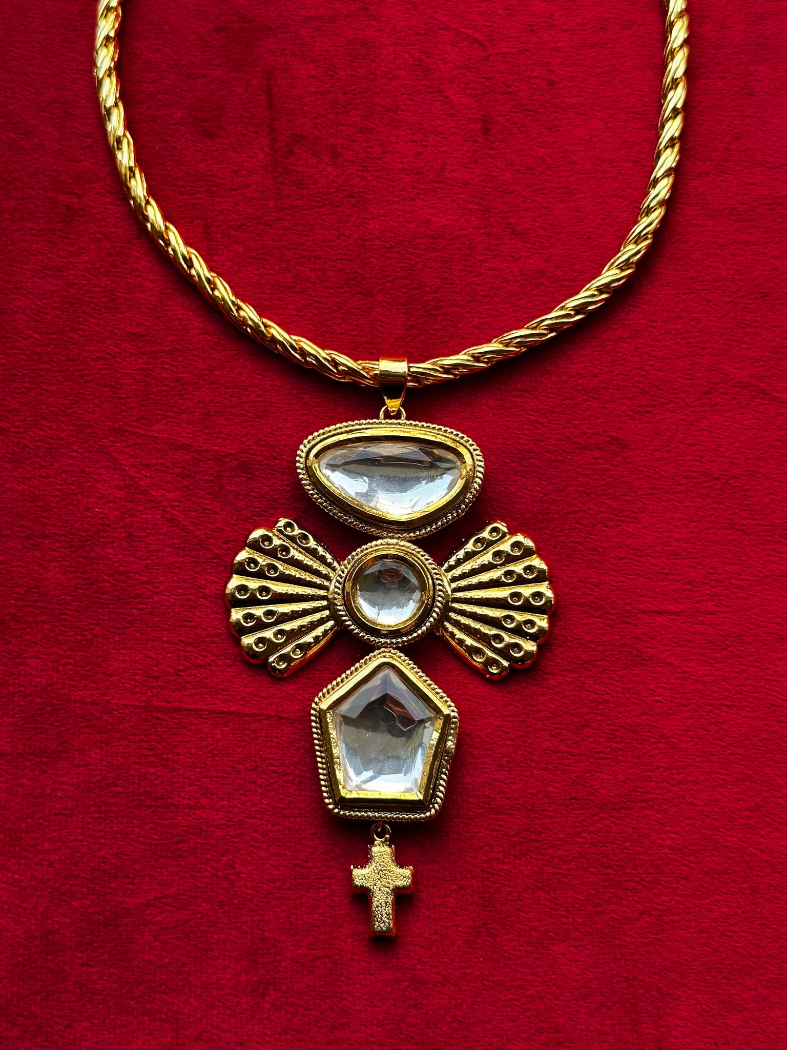 Polki Wing Necklace