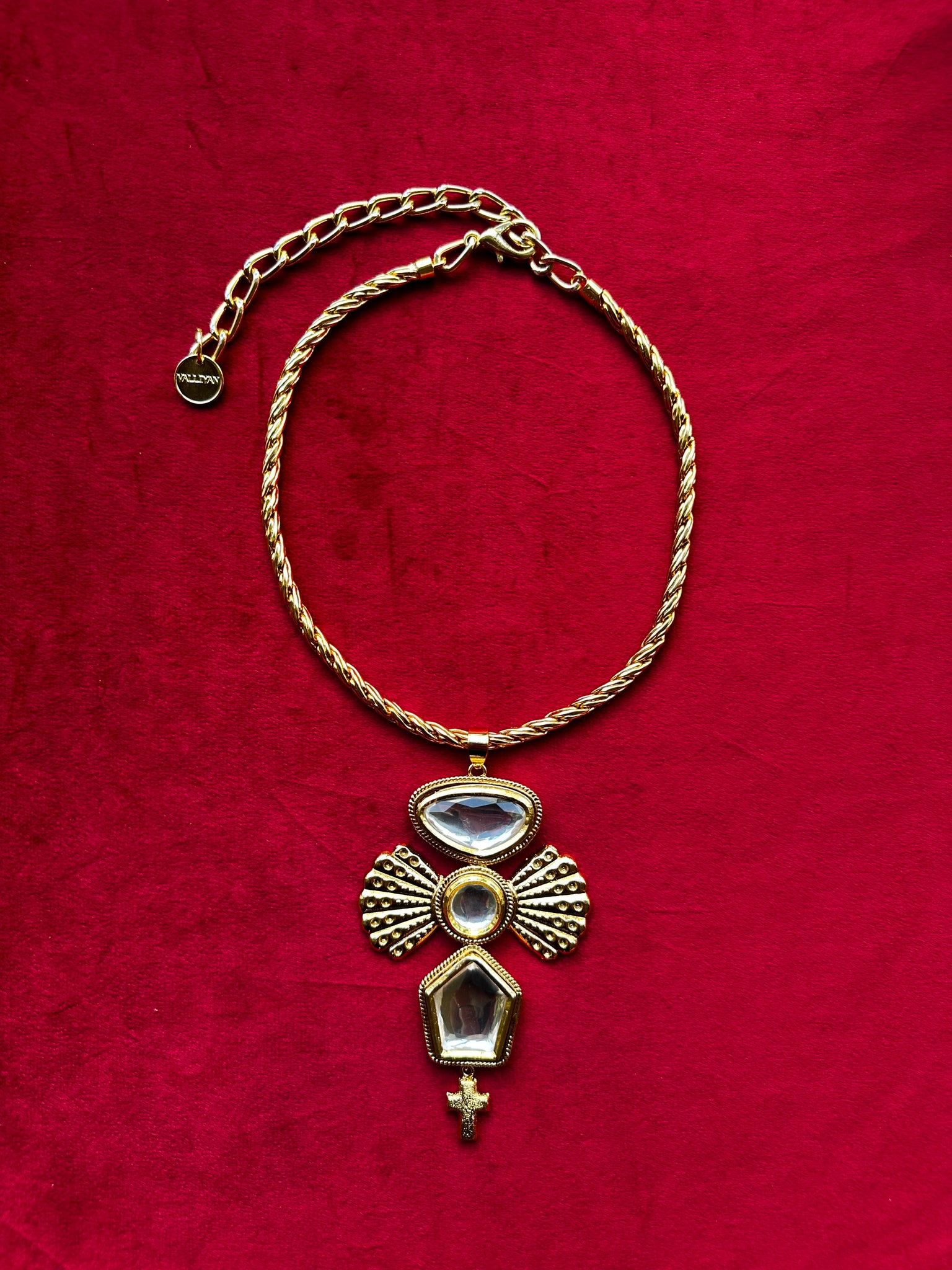 Polki Wing Necklace