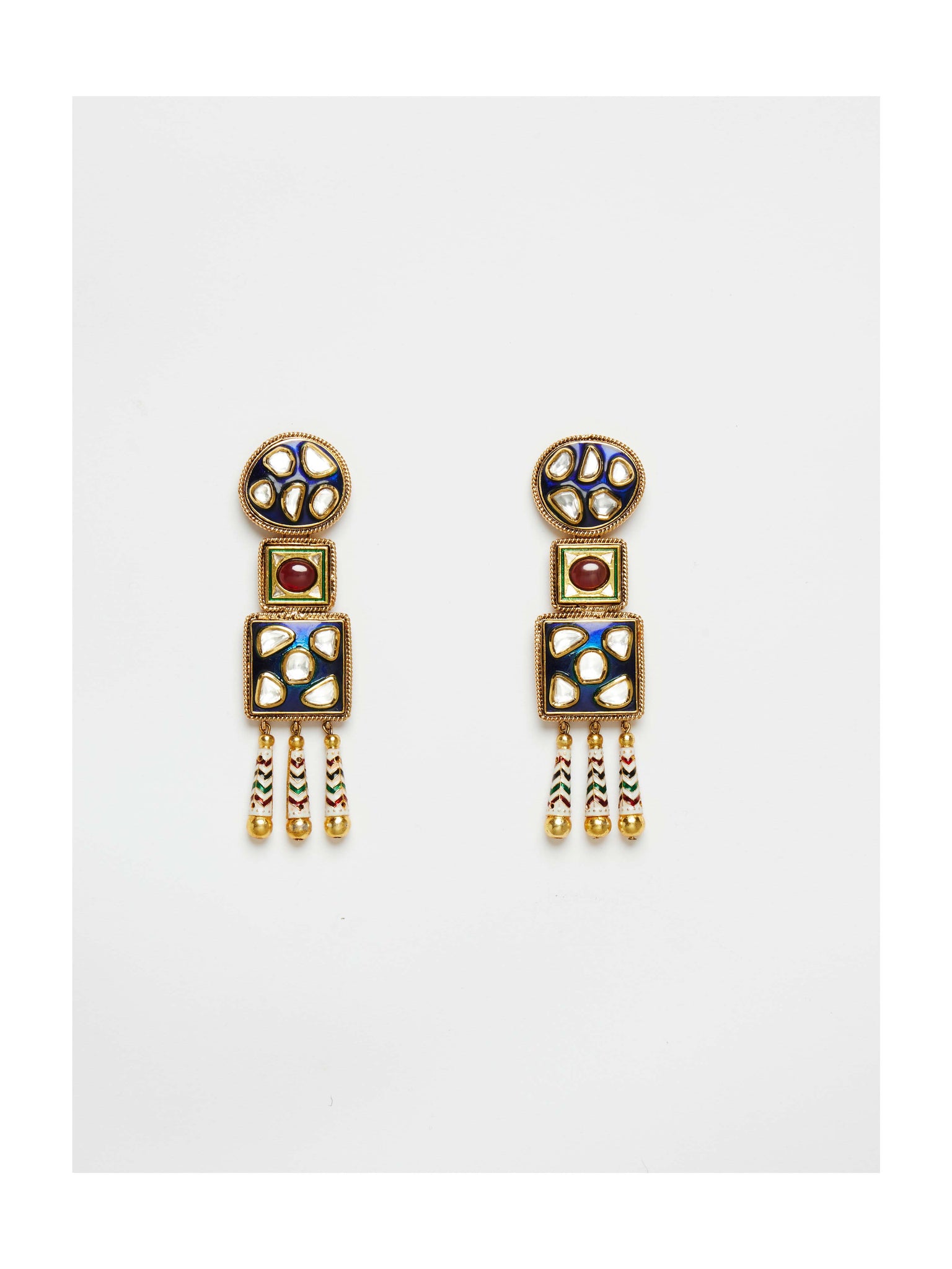 Polki Poosh Mosaic Earring