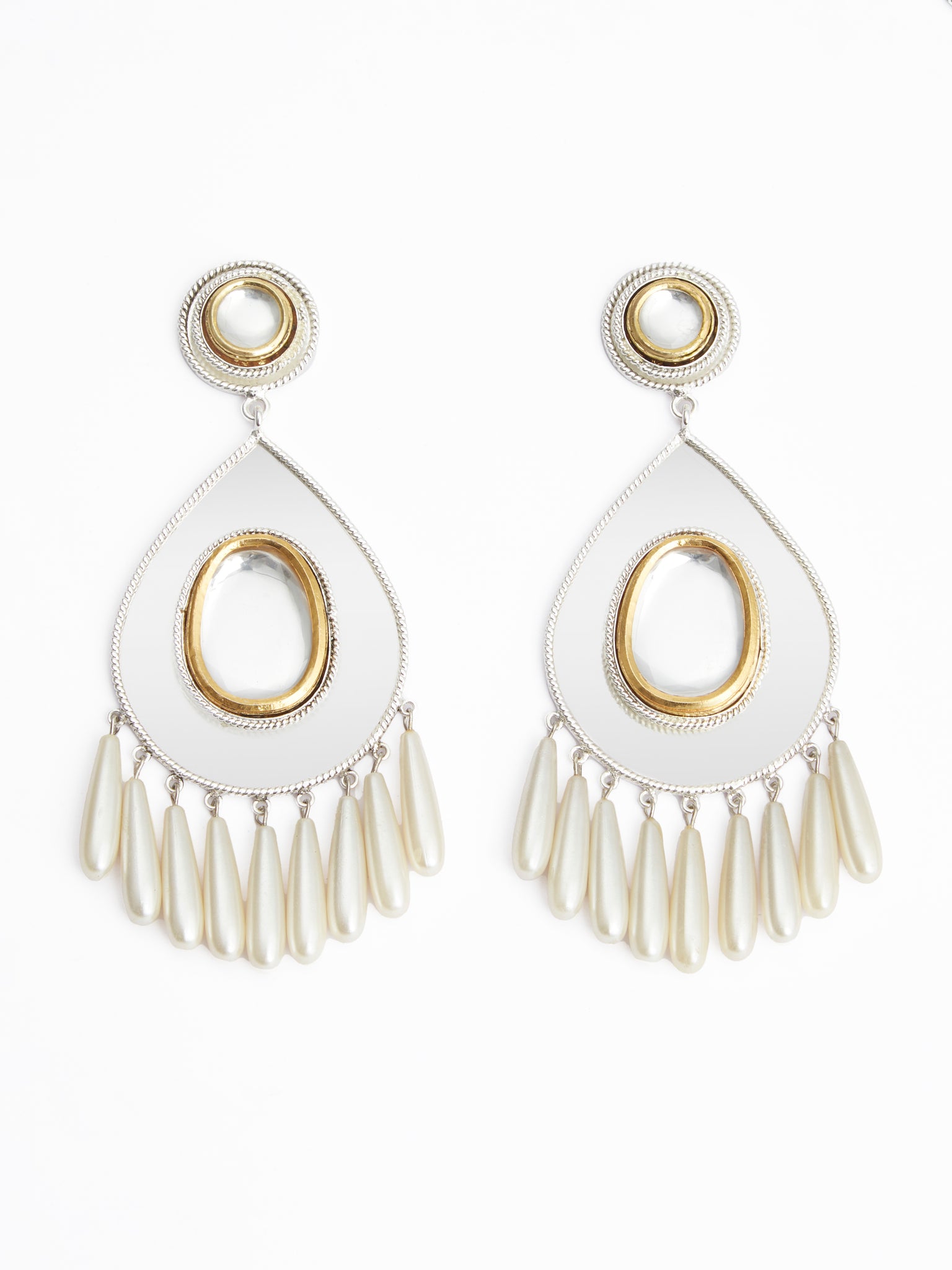Polki Drop Chandelier Earring