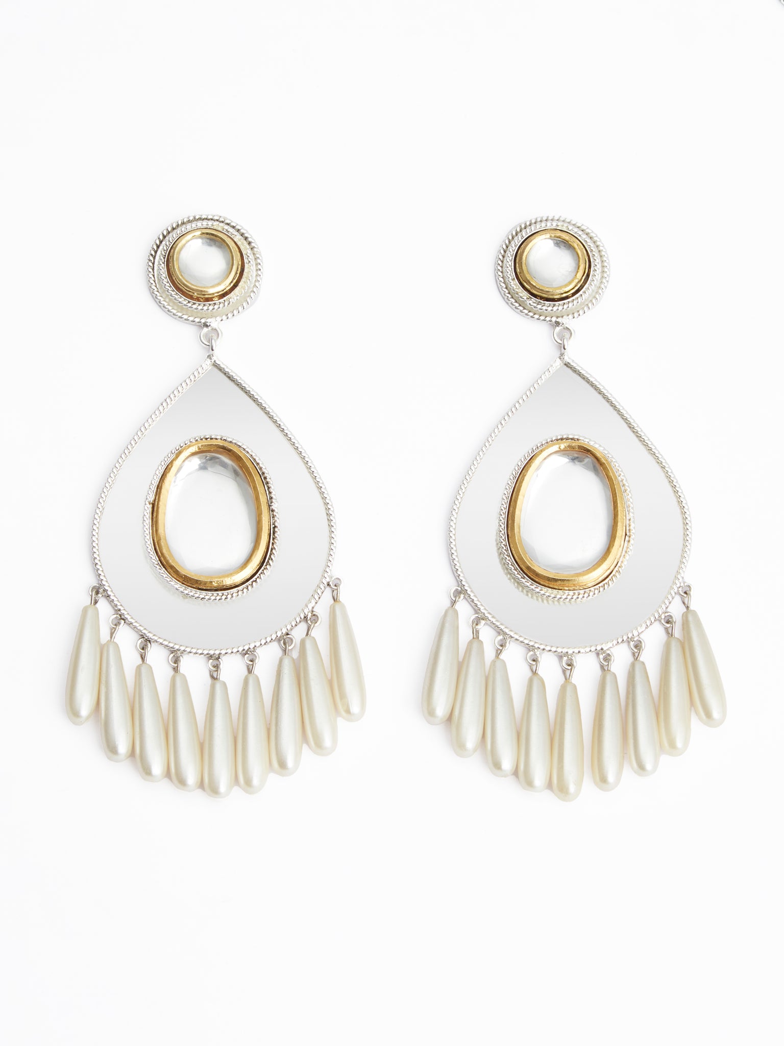 Polki Drop Chandelier Earring