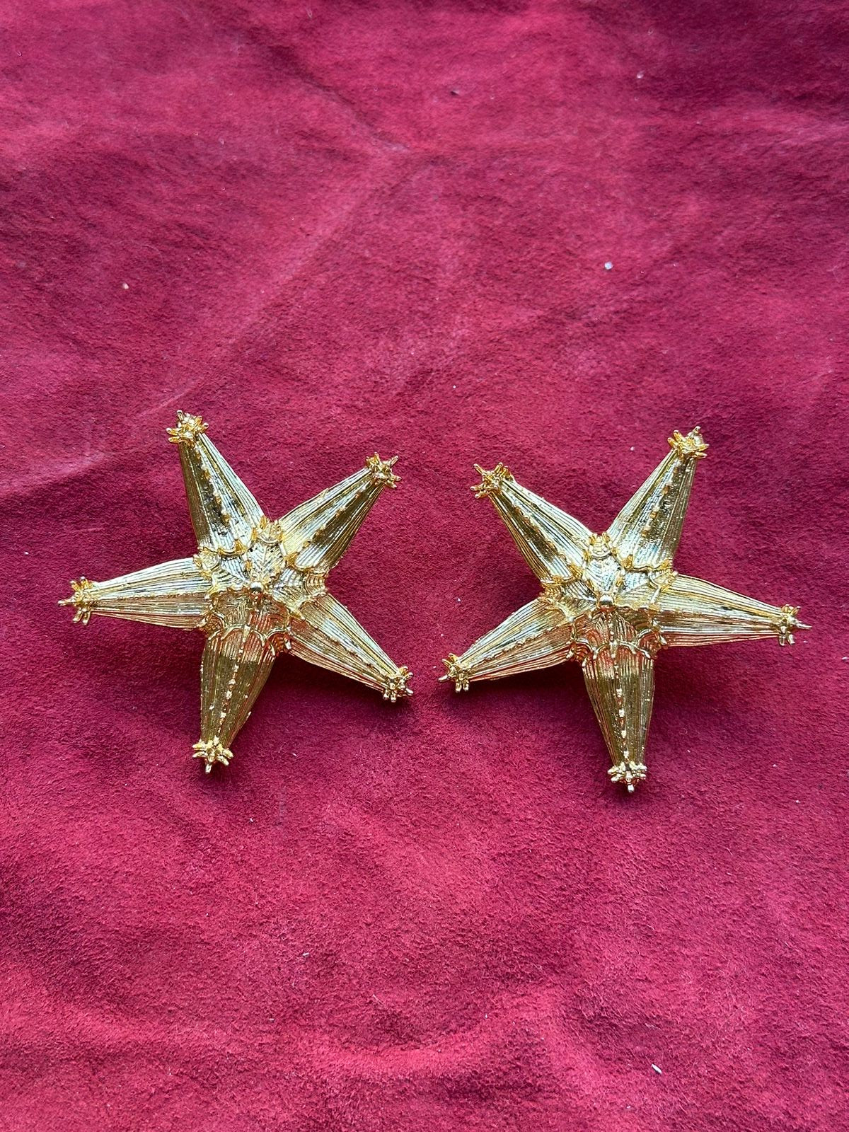 Gold Starfish Earrings