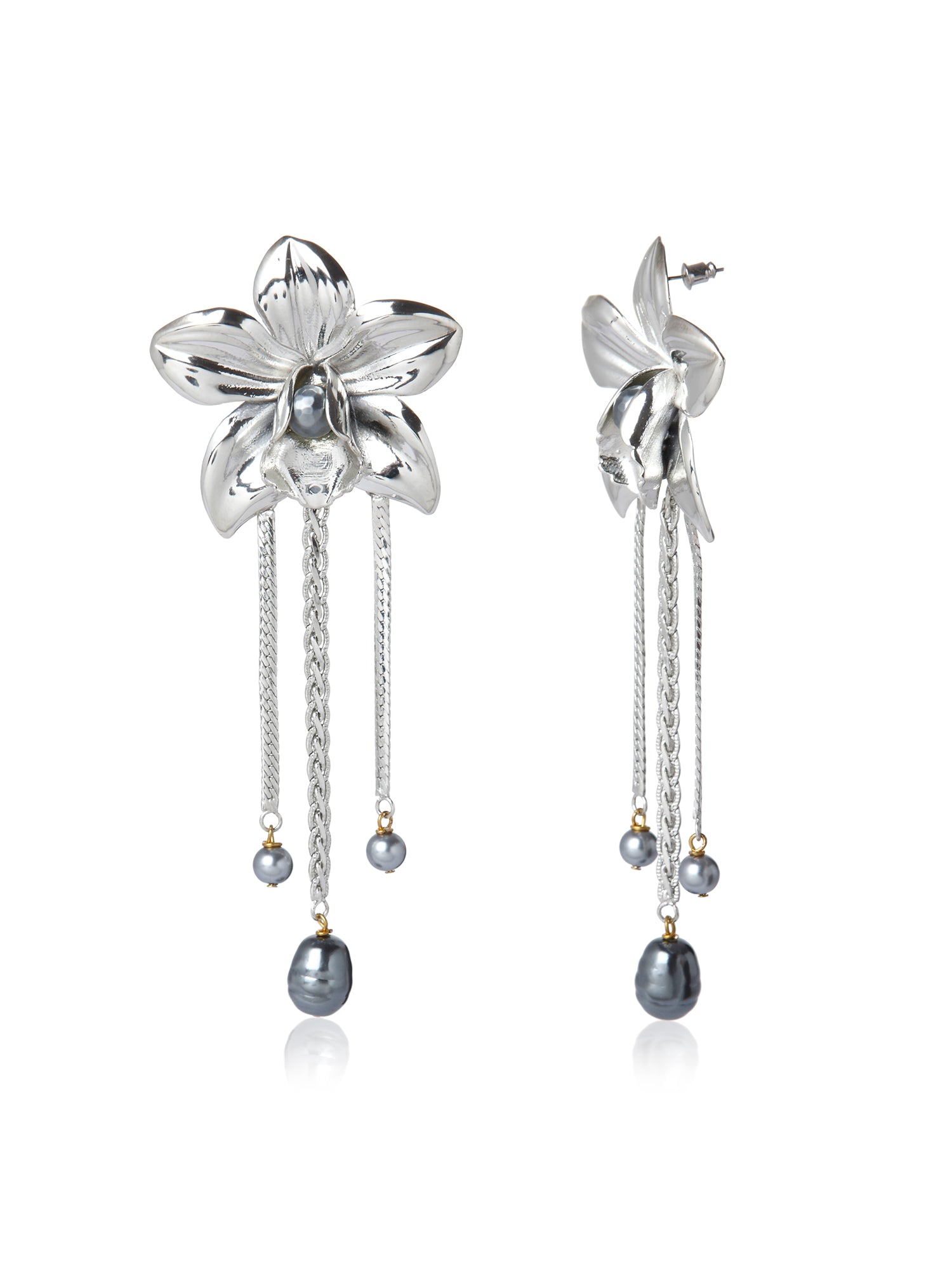 Metallic Orchids (Silver)
