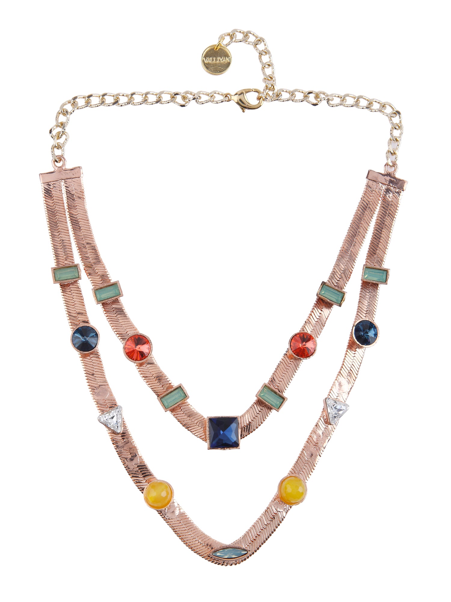 Two Layered Candy Necklace (Rose Gold)