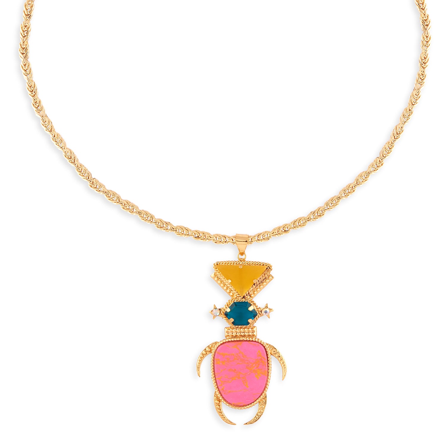 Space Bug Necklace (Pink)