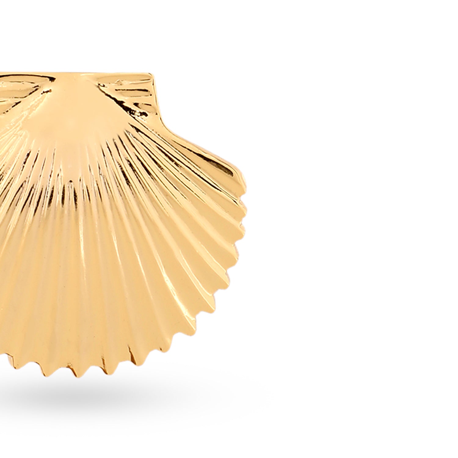 Shell Top Earrings (Gold)