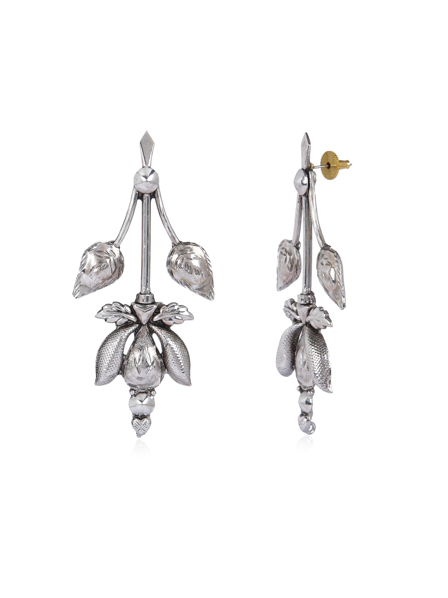 Lotus Earrings (Silver)