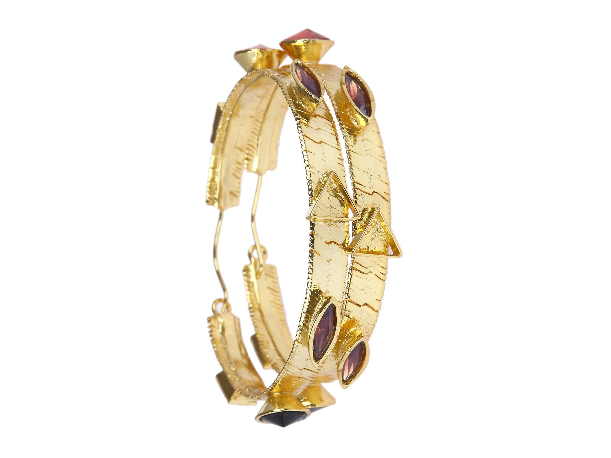 Jewelled Hoops (Gold)