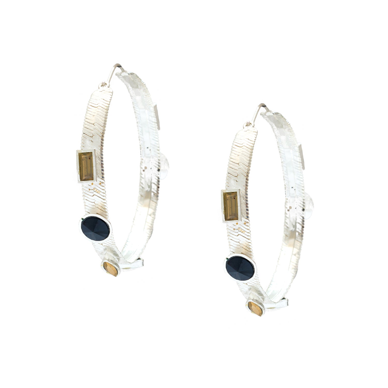 Jewelled Hoop Earrings