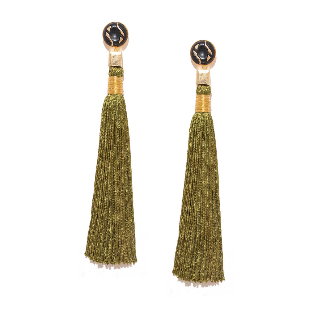 Silk Tassel Earrings