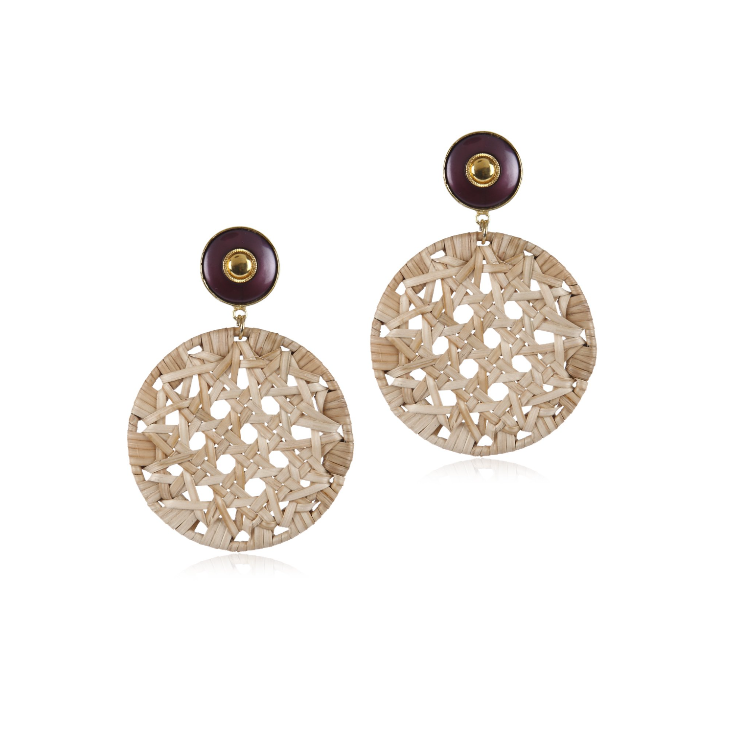 Round Cane Earrings