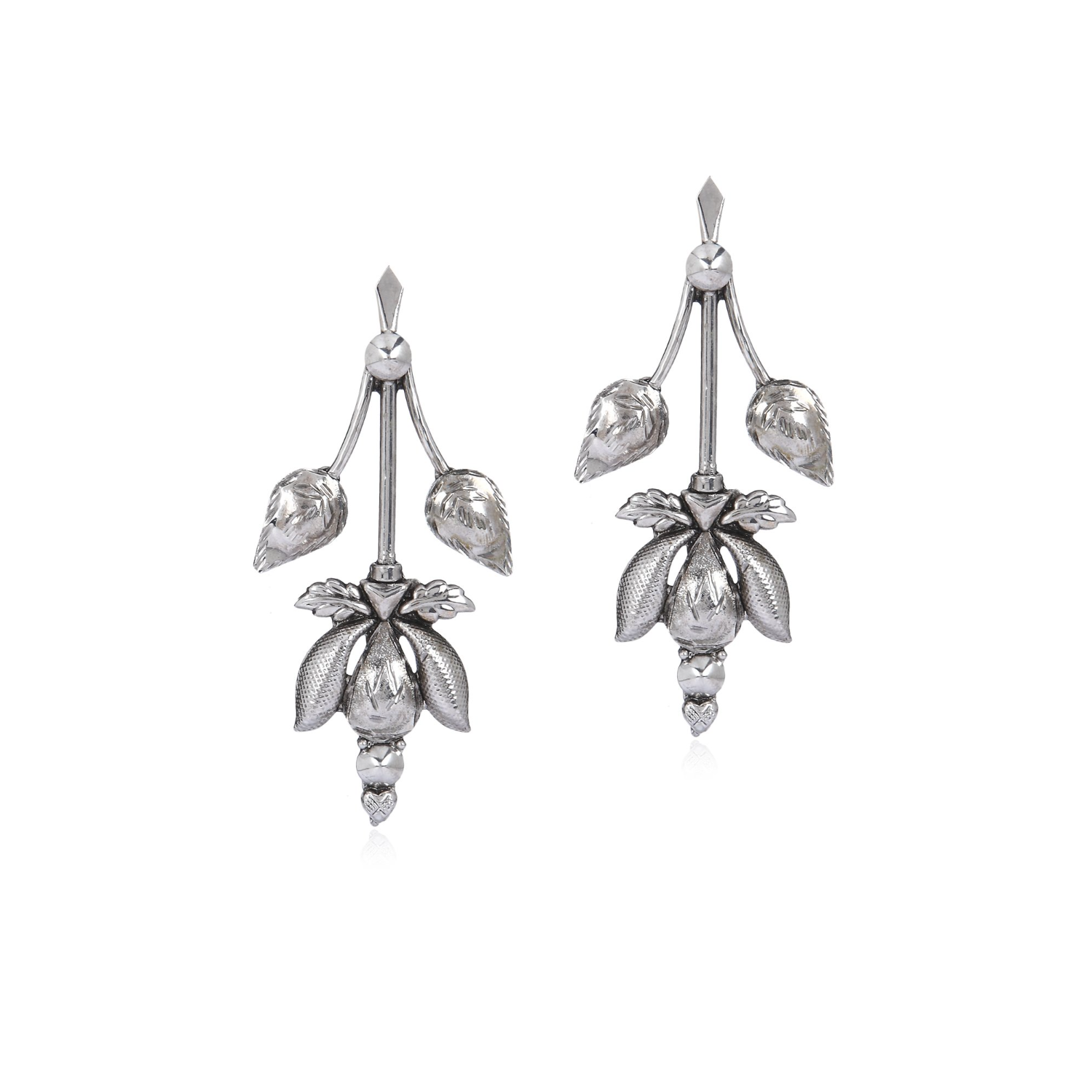 Lotus Earrings (Silver)