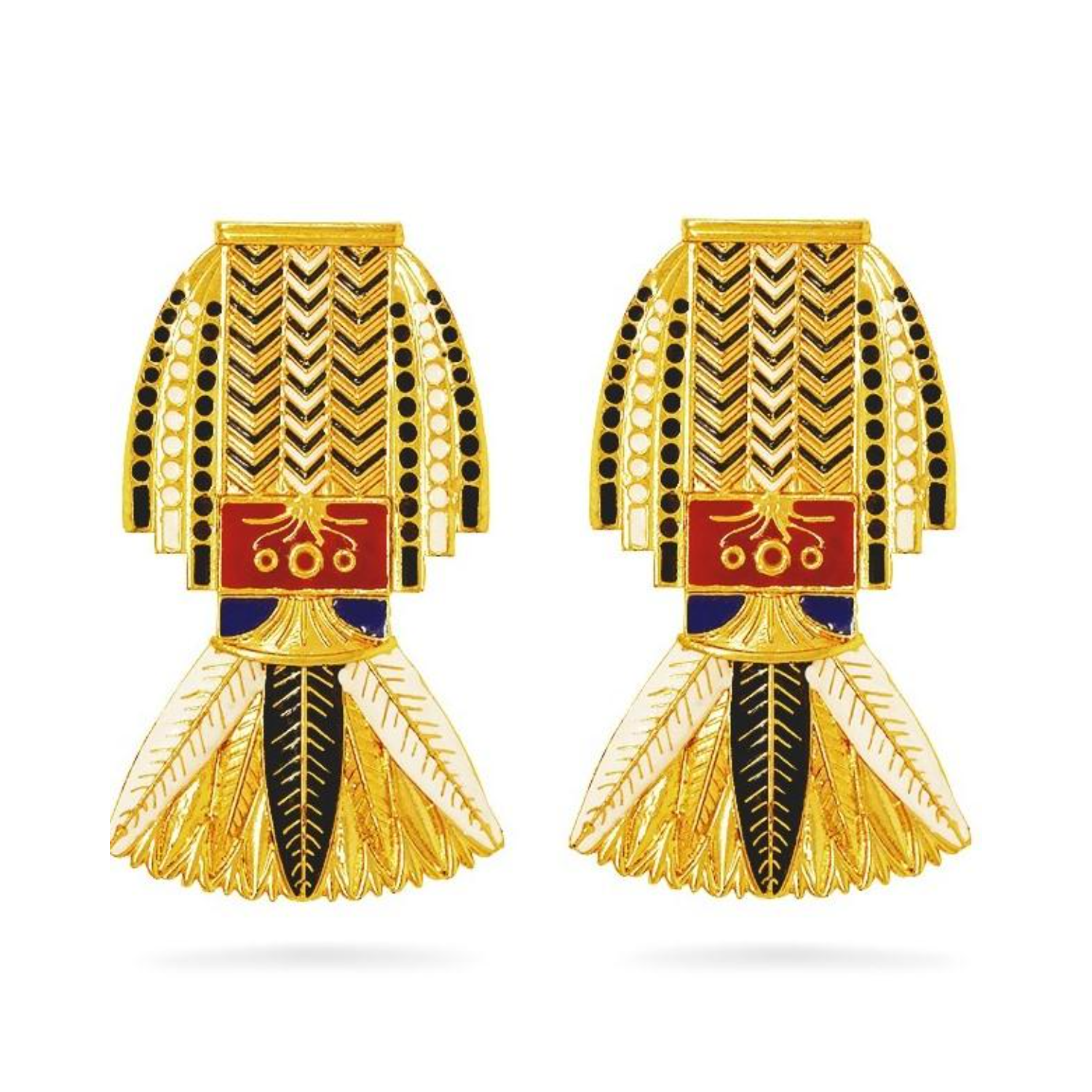 Cleopatra Earrings (White)