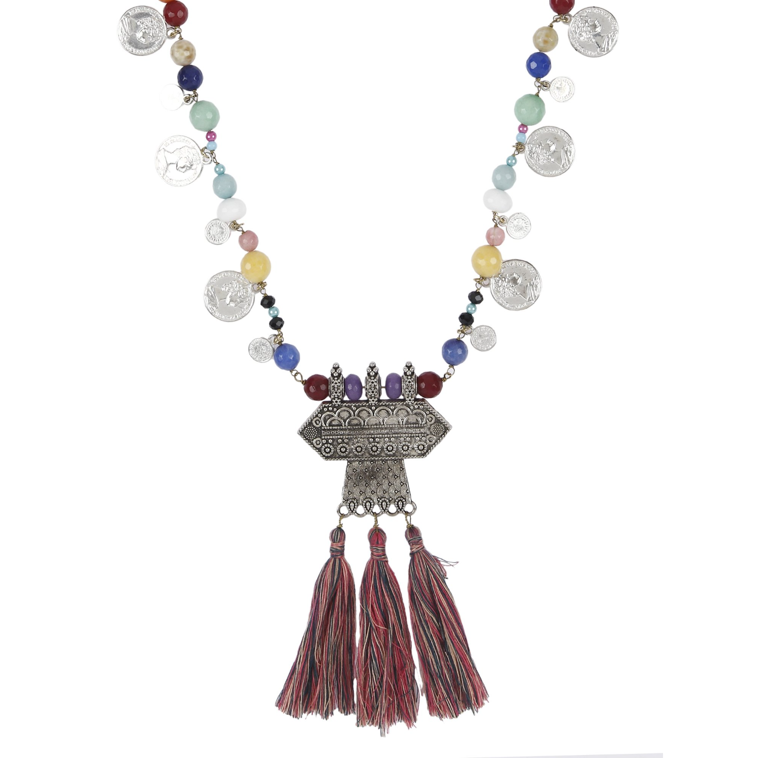 Boho bead necklace