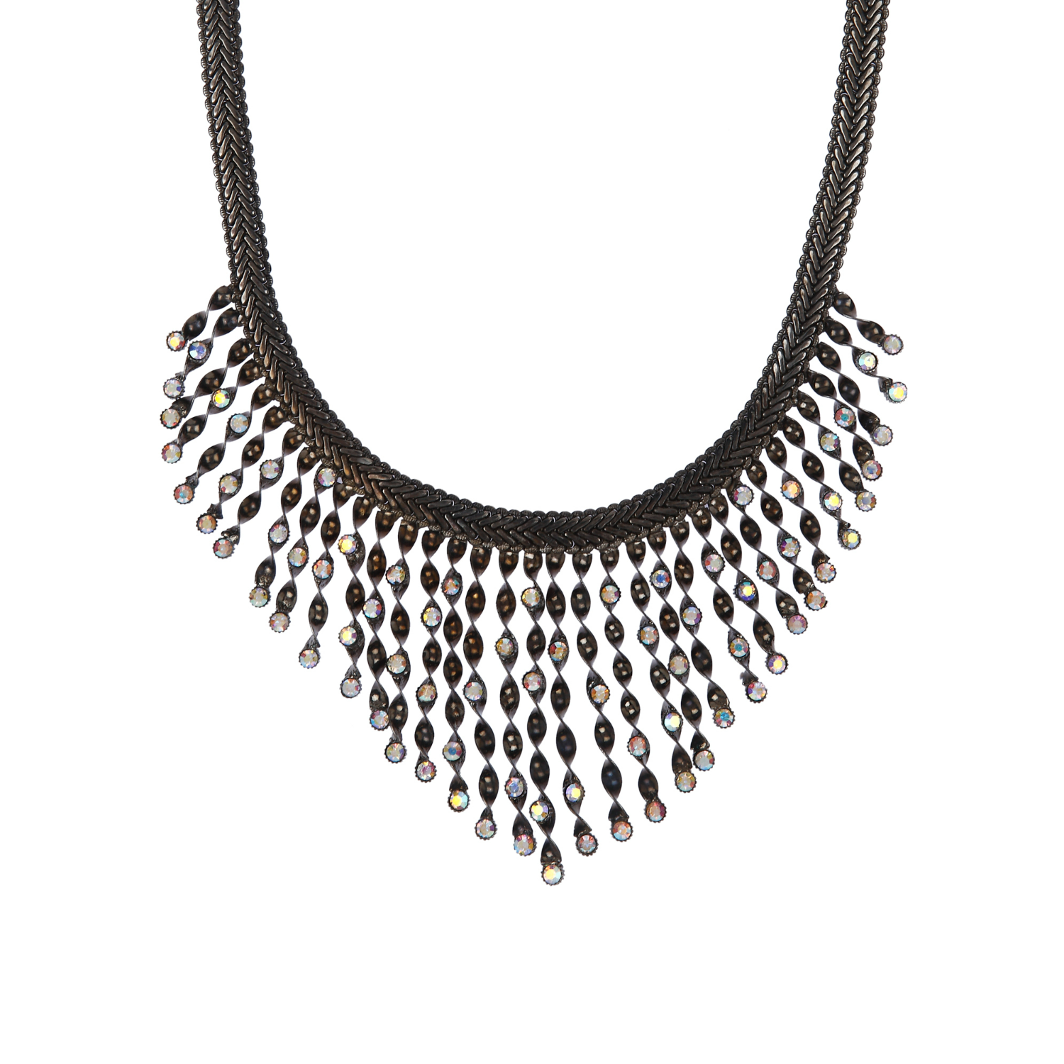 Twisted Candy Necklace (Black)