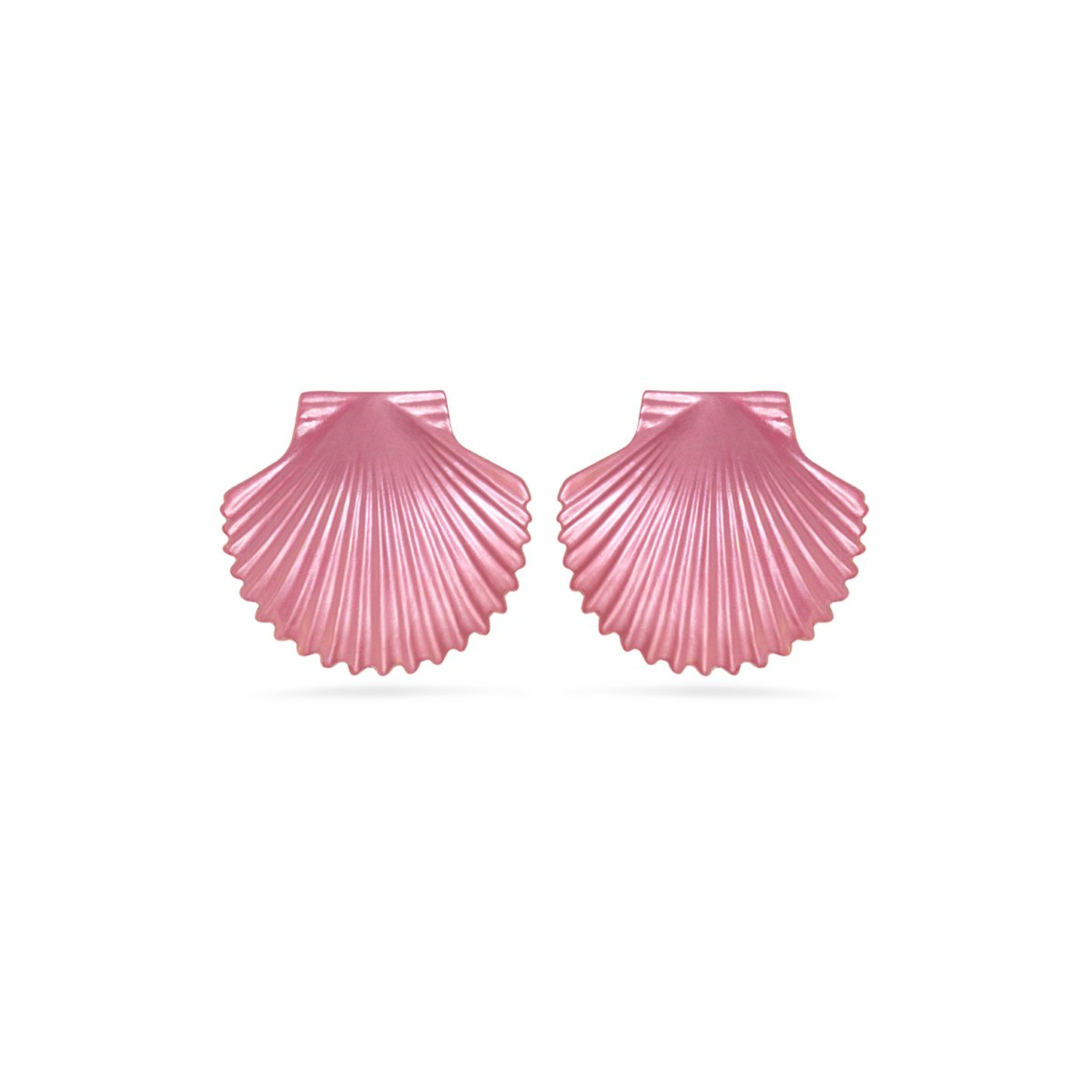 Pink Metallic Shell Earrings
