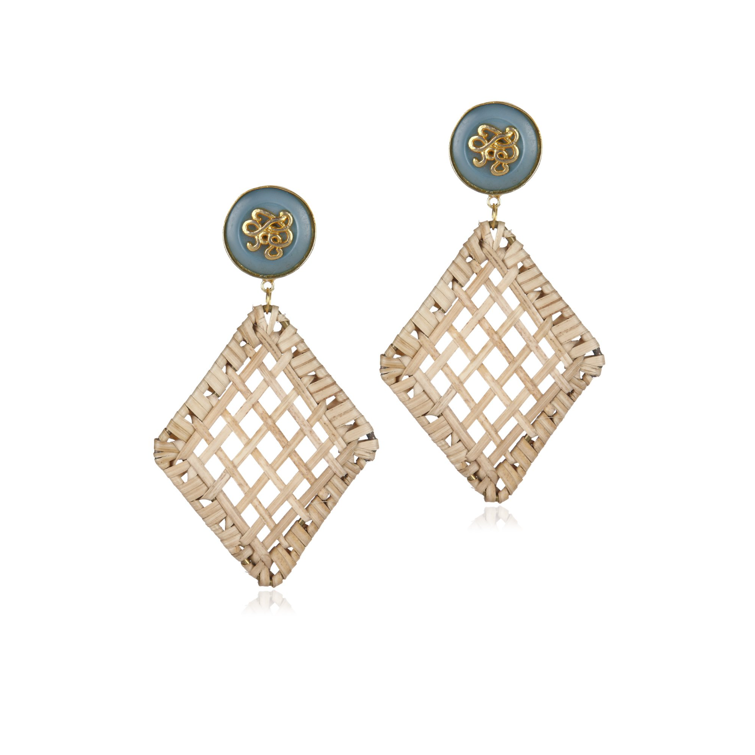 Diamond Cane Earrings