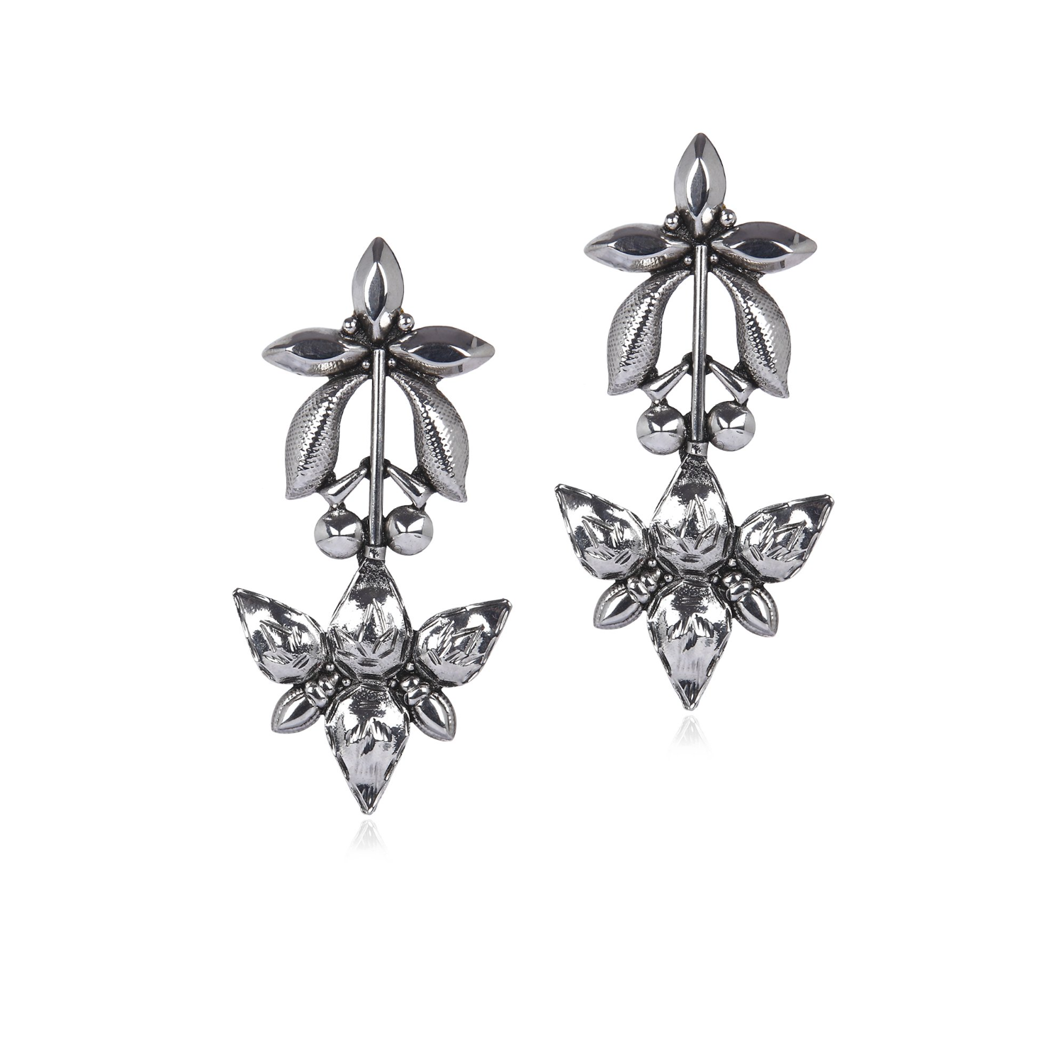 Mogra Earrings (Silver)