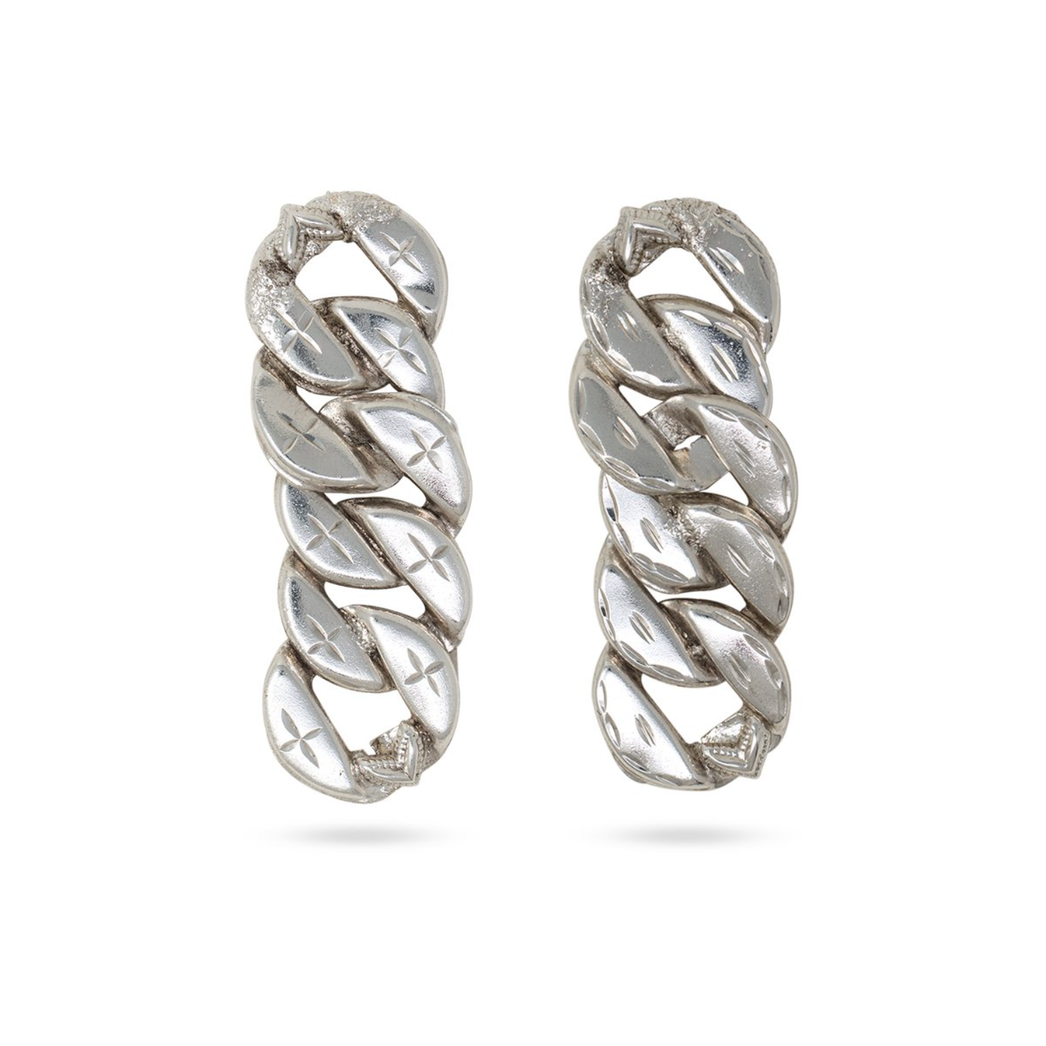 Link Chain Essential Earrings (Silver)