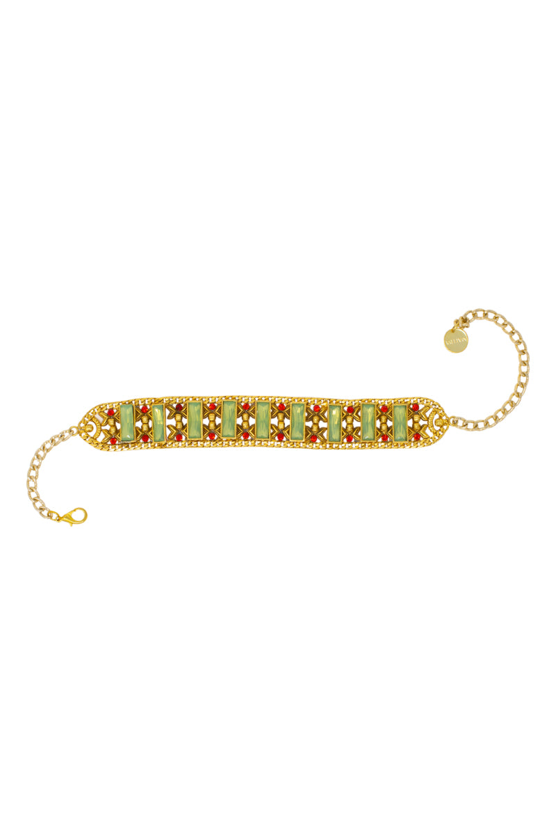 Festive Green Araya Choker