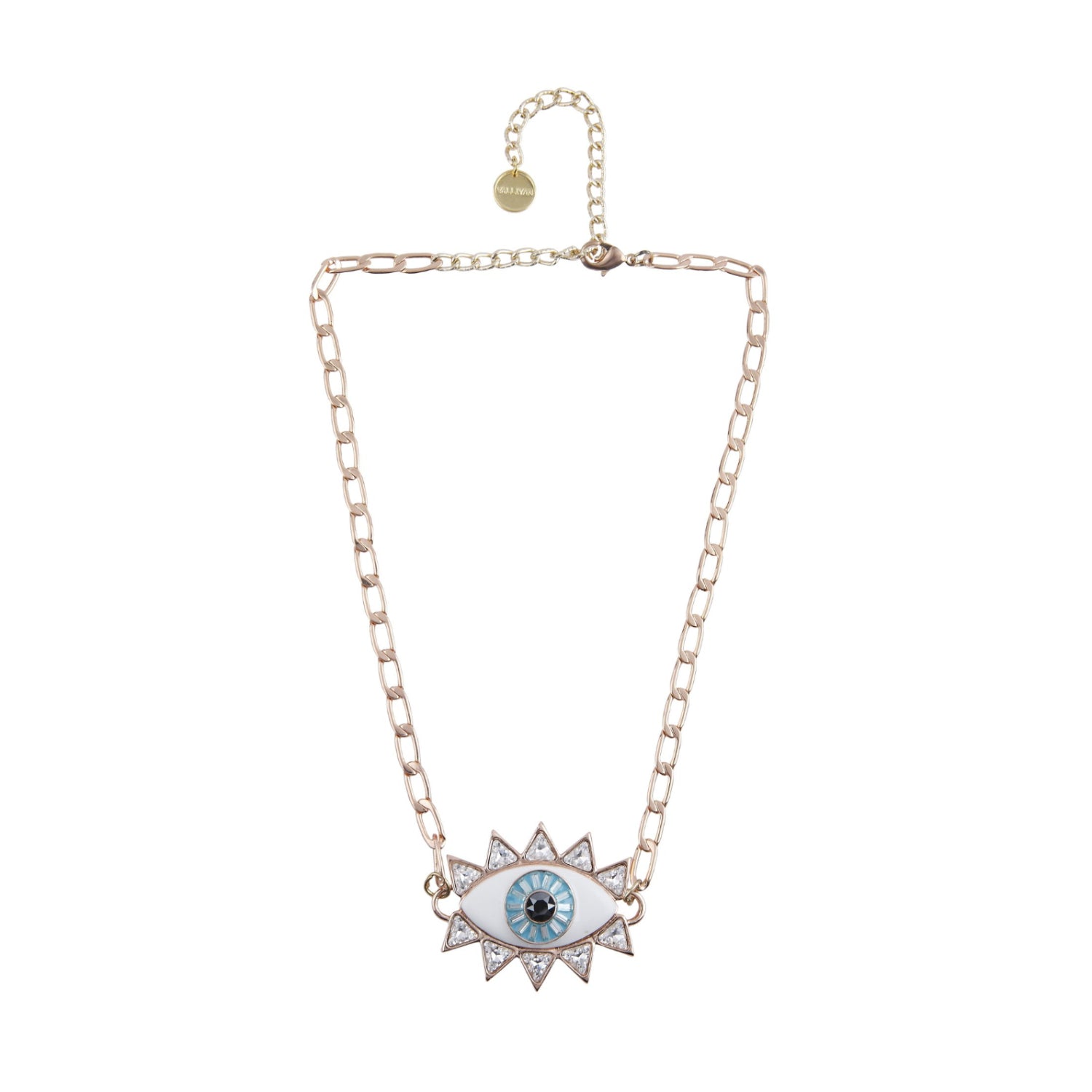 Evil Eye Necklace (Rose Gold)