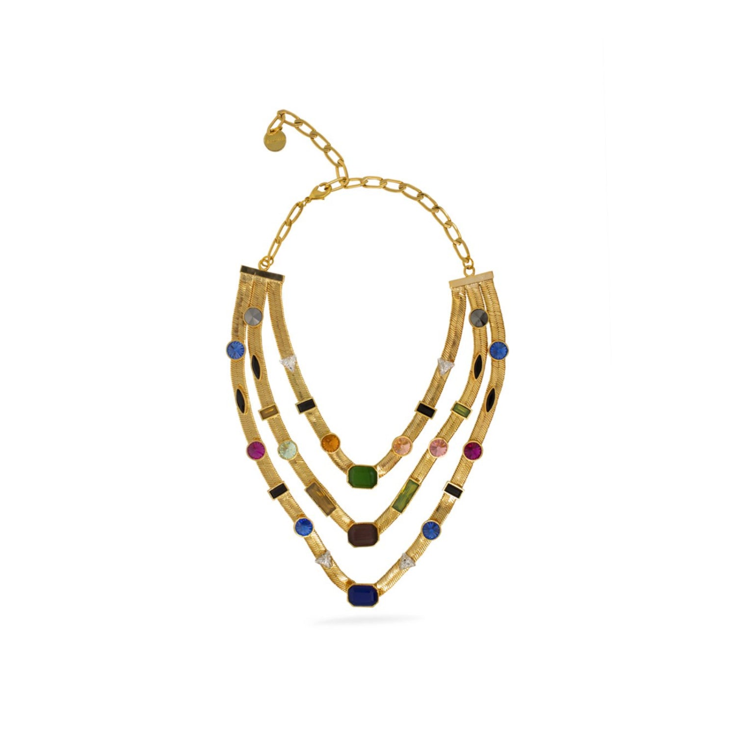 3 Layered Candy Necklace (GOLD)